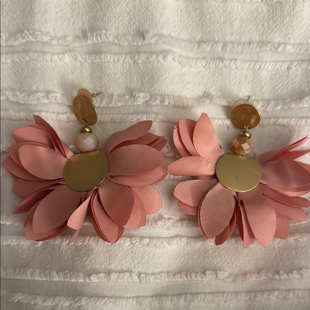 Floral Pink Earrings